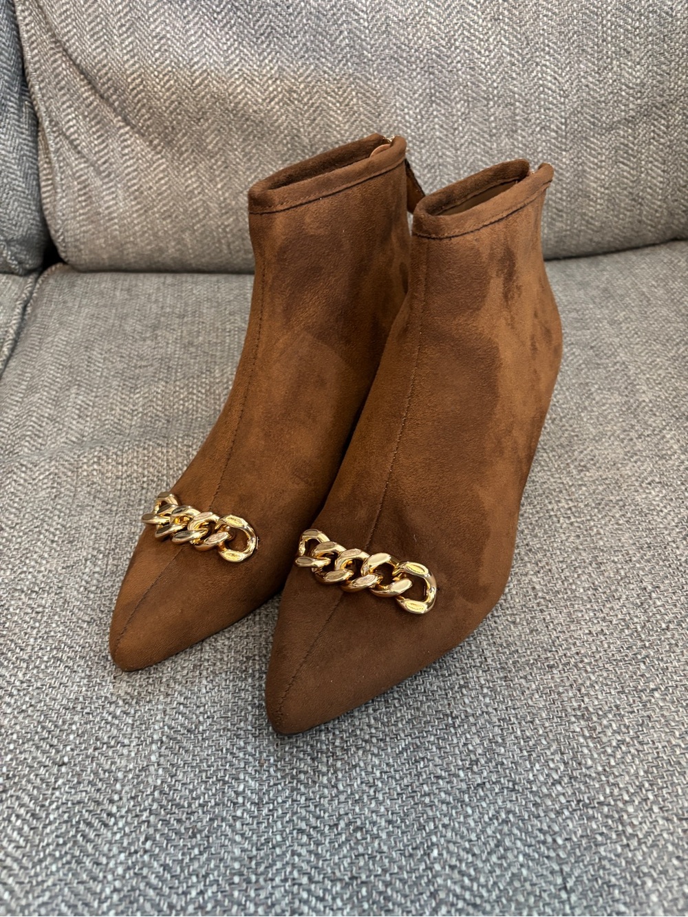 Impo Elicia Chain Ankle Booties Woman’s Sz 7M